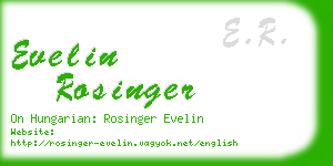 evelin rosinger business card